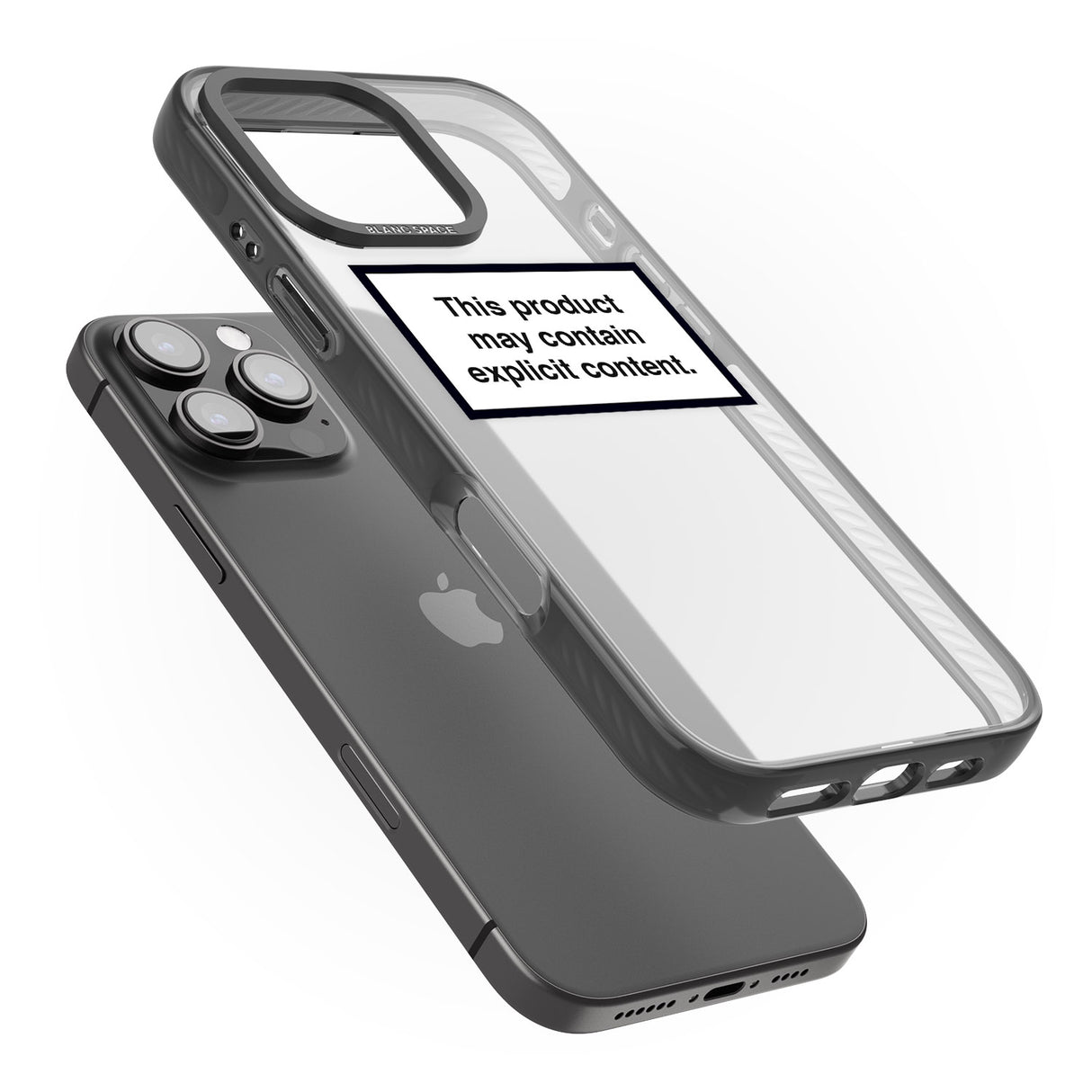 iPhone 16 Pro Max Contains Explicit Content Black Impact Phone Case