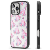 Pink Ghosts Black Impact Phone Case for iPhone 16 Pro, iPhone 16 Pro Max