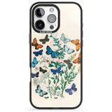 iPhone 16 Pro Max European Butterflies Black Impact Phone Case