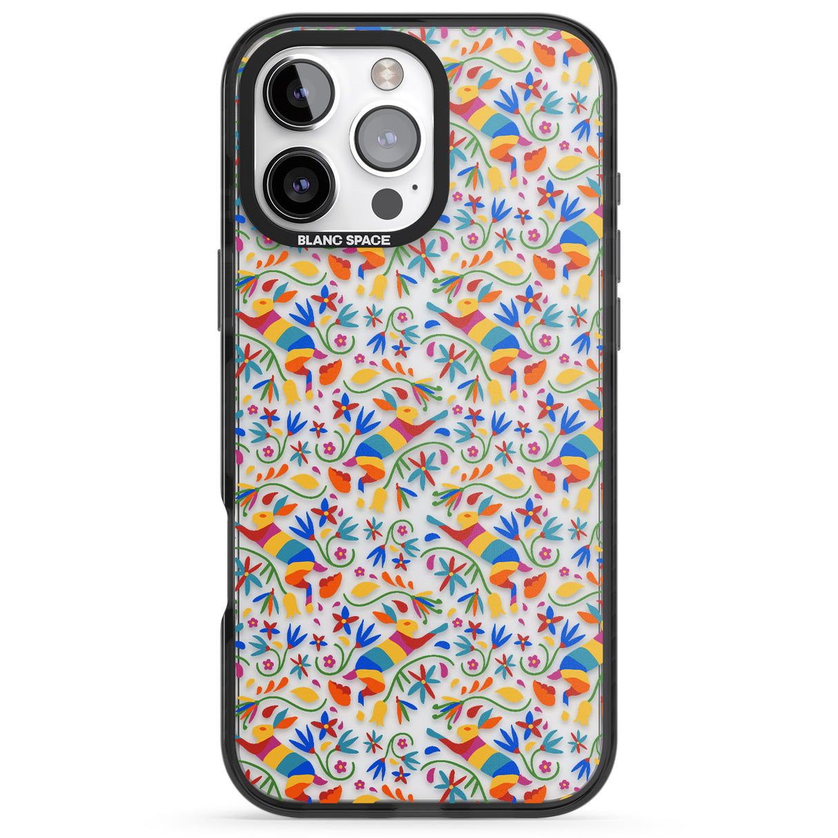 Floral Rabbit Pattern in Rainbow