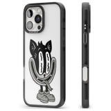 iPhone 16 Pro Max Faded Feline Black Impact Phone Case