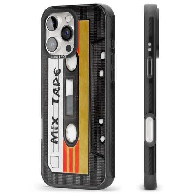 iPhone 16 Pro Max Retro Mix Tape Black Impact Phone Case