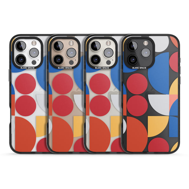 iPhone 16 Pro Max Abstract Colourful Mix Black Impact Phone Case