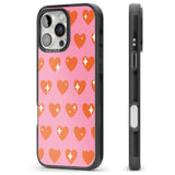 iPhone 16 Pro Max Sweet Hearts (Sunset) Black Impact Phone Case