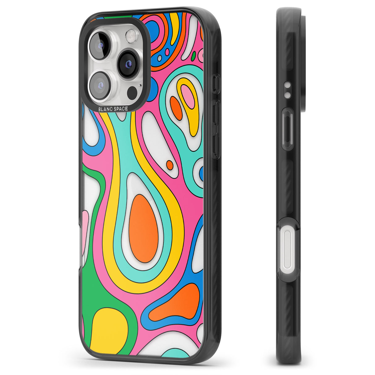 iPhone 16 Pro Max Dreams & Grooves Black Impact Phone Case