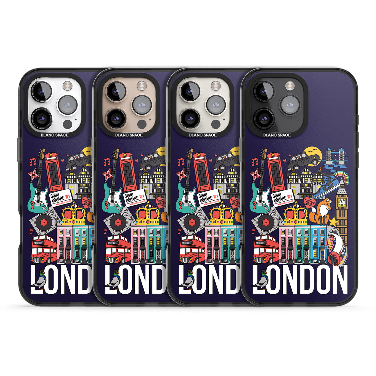 iPhone 16 Pro Max London Calling Black Impact Phone Case