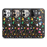 iPhone 16 Pro Max Colourful Confetti Pebbles (Black) Black Impact Phone Case