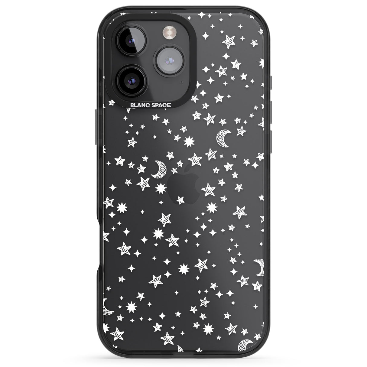 White Cosmic Galaxy Pattern