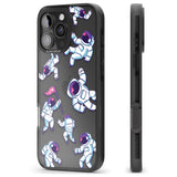 iPhone 16 Pro Max Astronaut Pattern Black Impact Phone Case