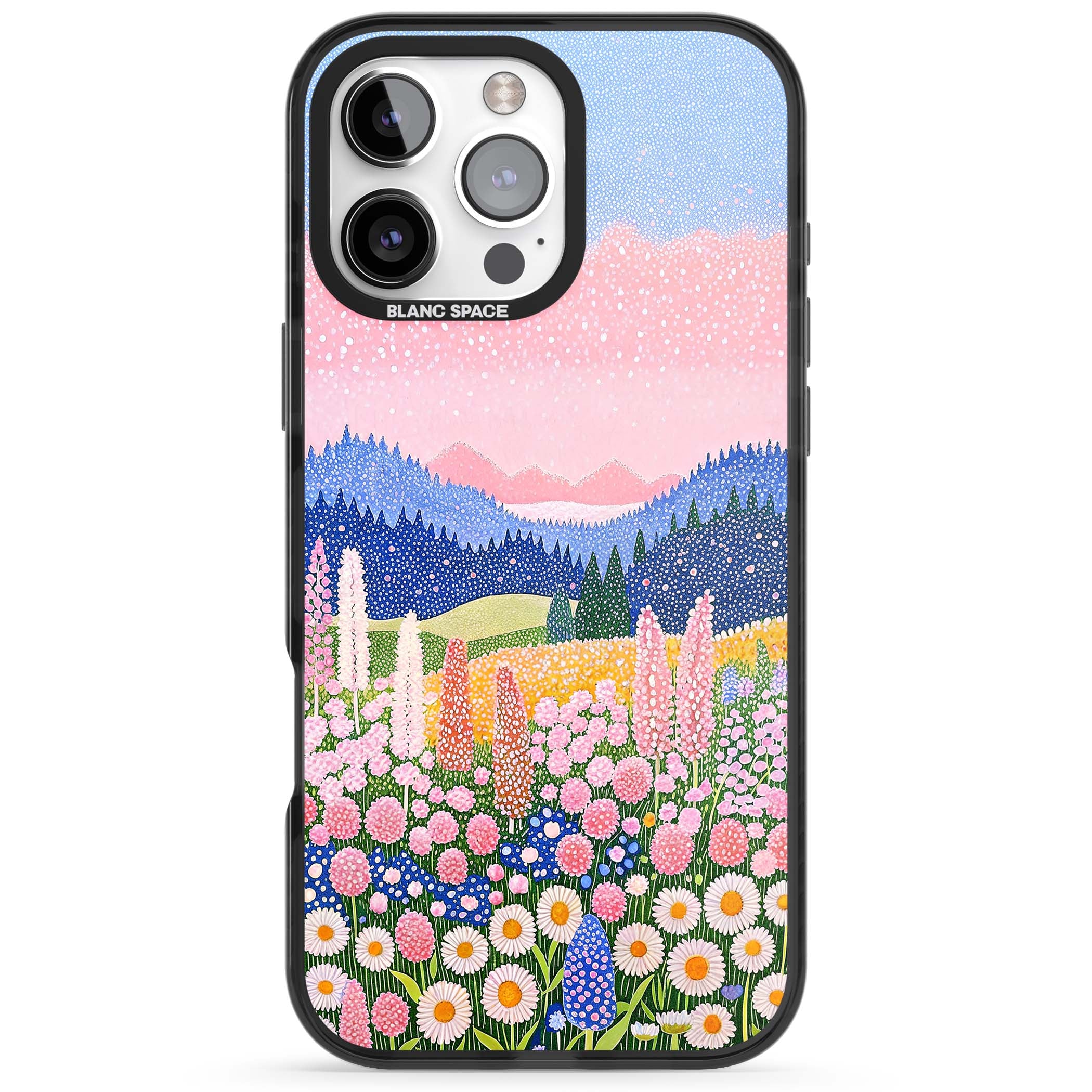 Valley Horizon cottagecore iPhone case | Black Impact case for iPhone 16 Pro, iPhone 16 Pro Max