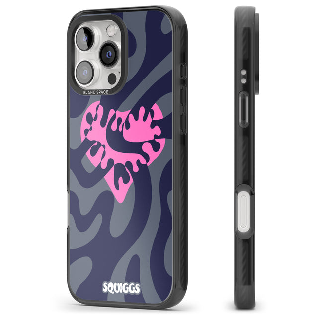 iPhone 16 Pro Max Broken Heart Black Impact Phone Case