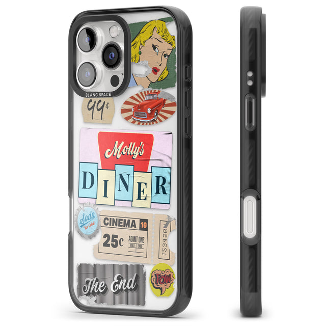 iPhone 16 Pro Max Nifty Fifties Swing Black Impact Phone Case