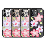 iPhone 16 Pro Max Funky Flowers Black Impact Phone Case