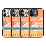 iPhone 16 Pro Max Vintage Travel Poster Sydney Black Impact Phone Case