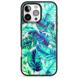 iPhone 16 Pro Max Tropical Palms Black Impact Phone Case