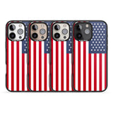 iPhone 16 Pro Max American Flag Black Impact Phone Case