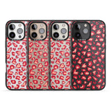 iPhone 16 Pro Max Heart Leopard Print Black Impact Phone Case