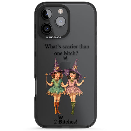 Two Witches Black Impact Phone Case for iPhone 16 Pro, iPhone 16 Pro Max