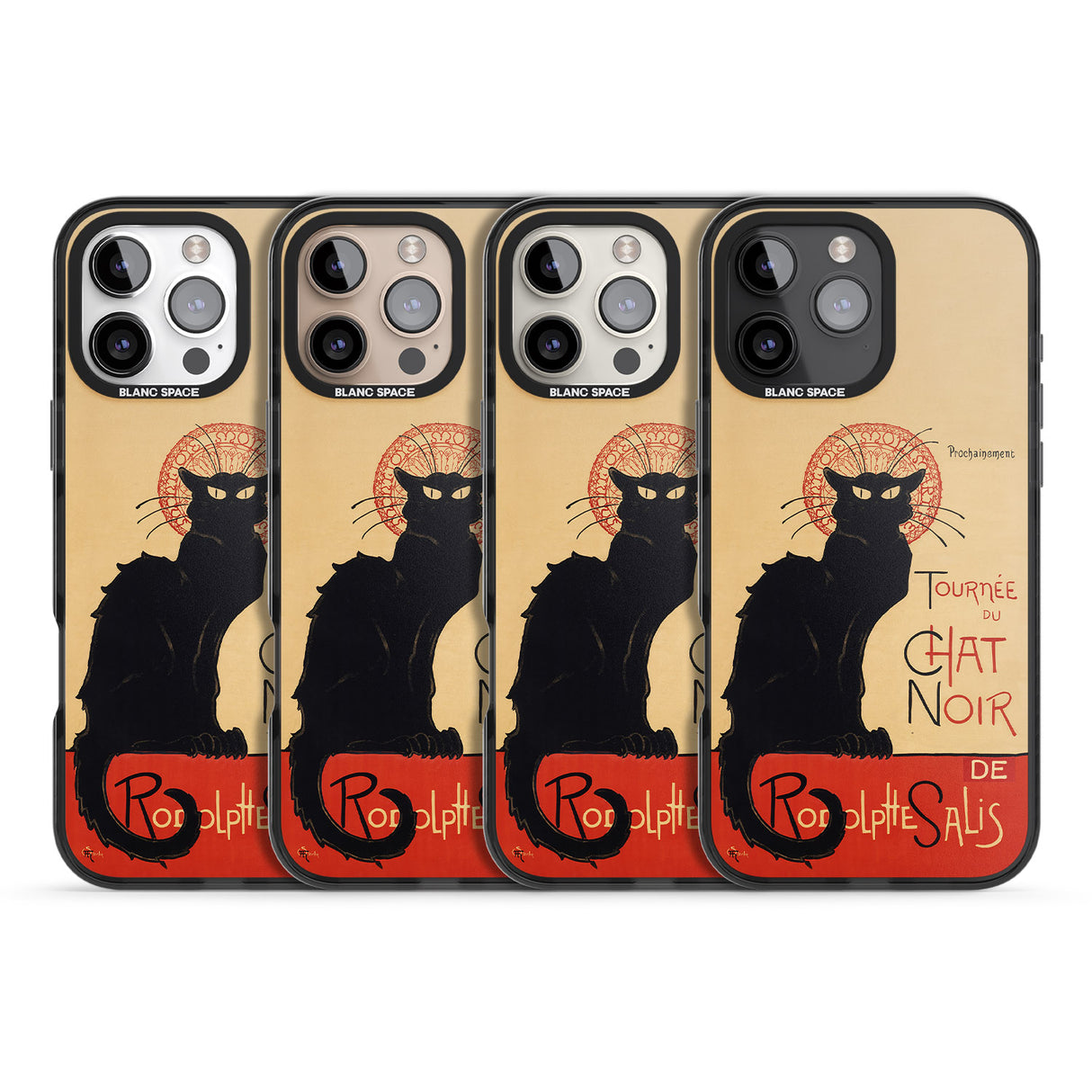 iPhone 16 Pro Max Tournee du Chat Noir Poster Black Impact Phone Case