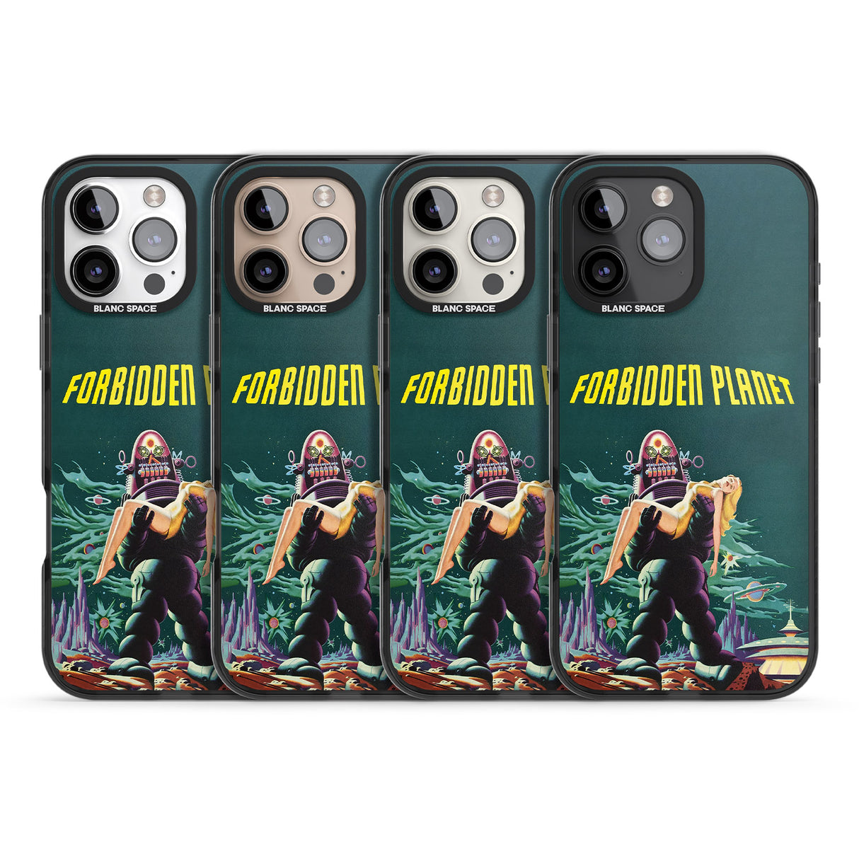 iPhone 16 Pro Max Forbidden Planet Poster Black Impact Phone Case