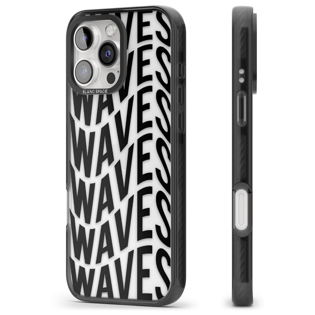 iPhone 16 Pro Max WAVES Clear Impact Phone Case + Magsafe