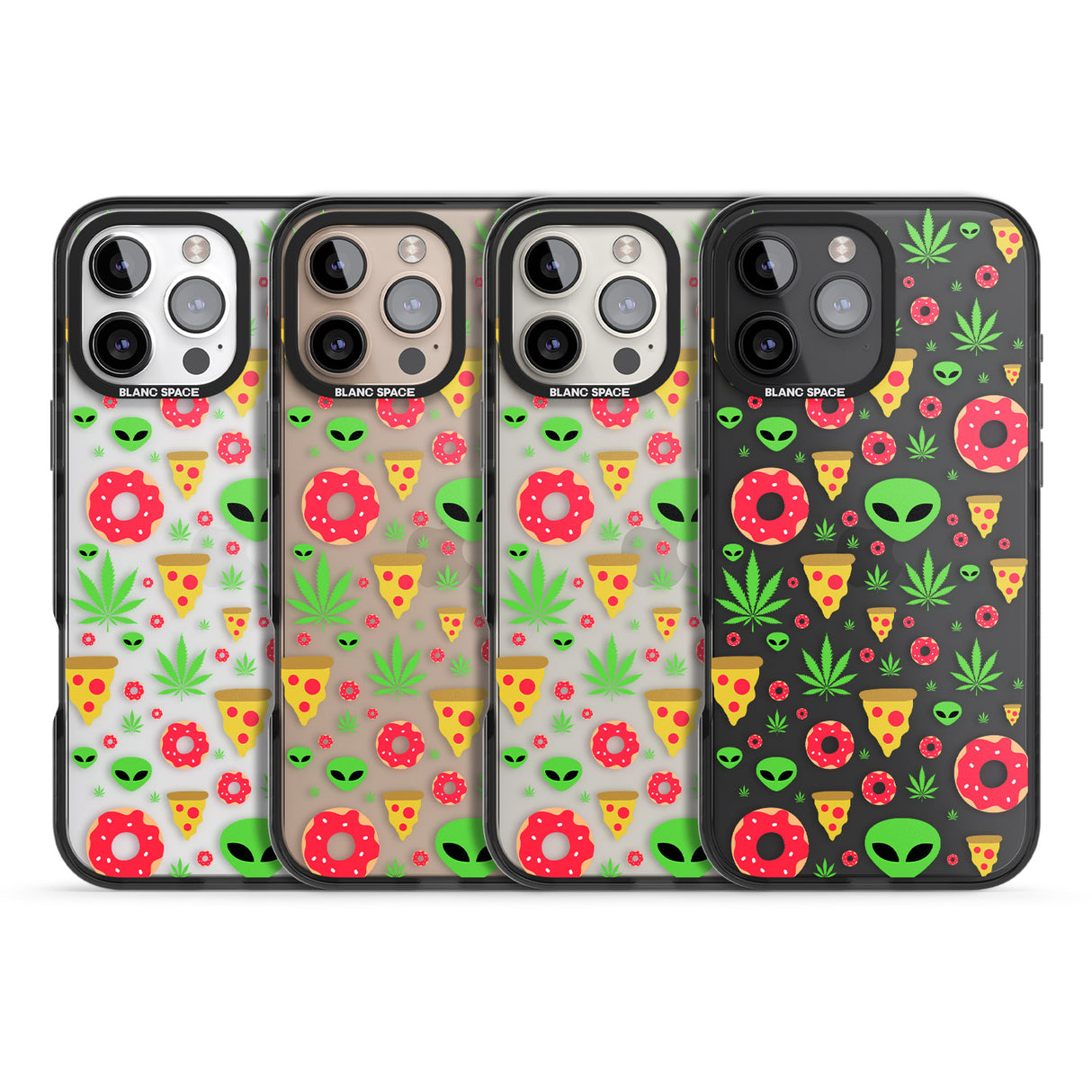 iPhone 16 Pro Max Martians & Munchies Black Impact Phone Case