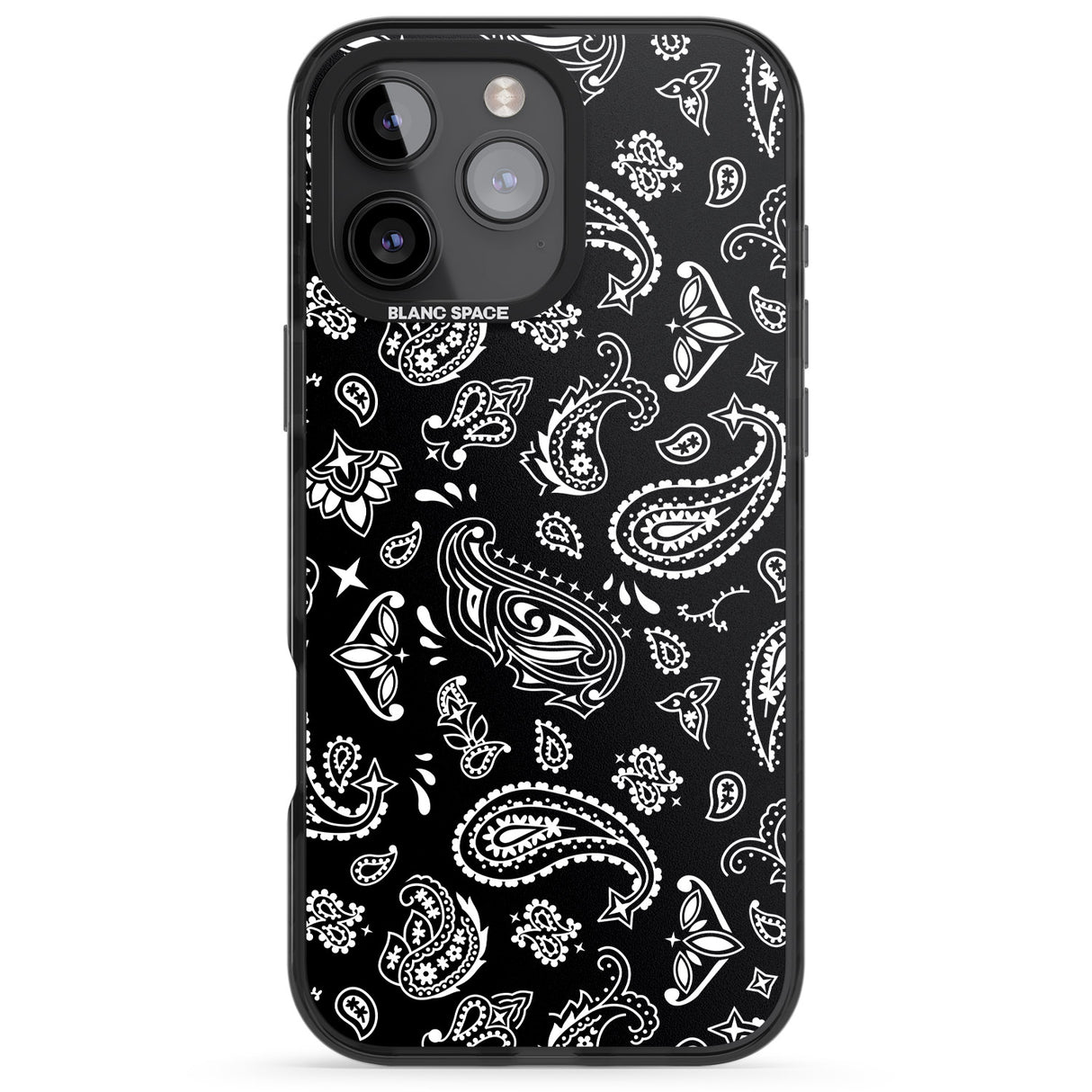 iPhone 16 Pro Max Black Bandana Black Impact Phone Case