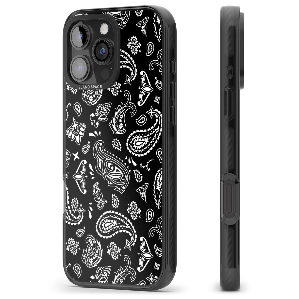 iPhone 16 Pro Max Black Bandana Black Impact Phone Case