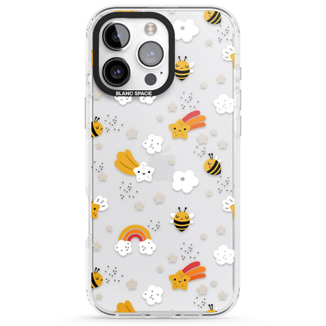 iPhone 16 Pro Max Busy Bee Black Impact Phone Case