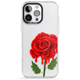 iPhone 16 Melting Rose Clear Impact Phone Case