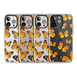 iPhone 16 Pro Max Sun-Yellow Butterflies Black Impact Phone Case