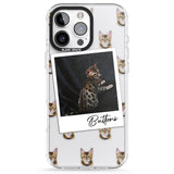 iPhone 16 Pro Max Personalised Bengal Cat Photo Black Impact Phone Case