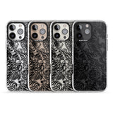 iPhone 16 Pro Max Personalised Chinese Tiger Pattern Black Impact Phone Case