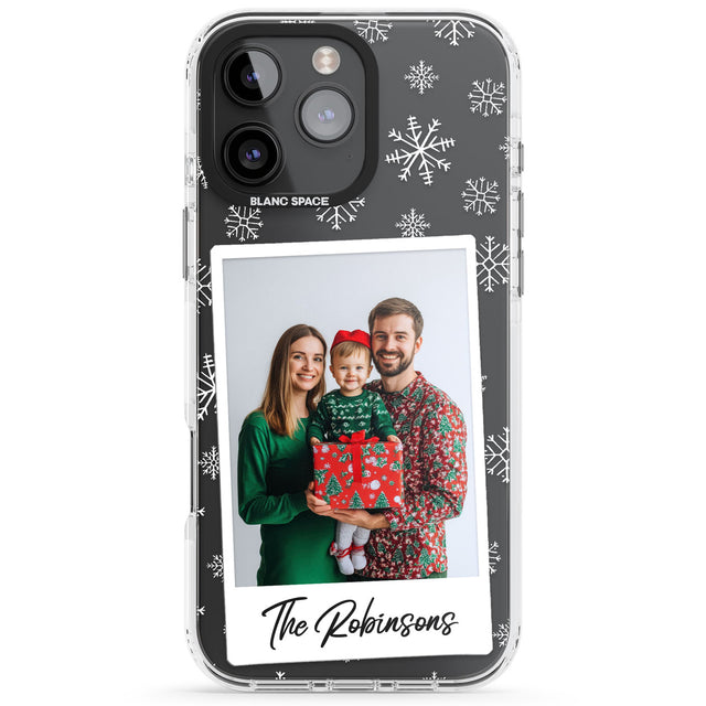 Personalised Snowflake Photo Impact Phone Case for iPhone 16 Pro, iPhone 16 Pro Max