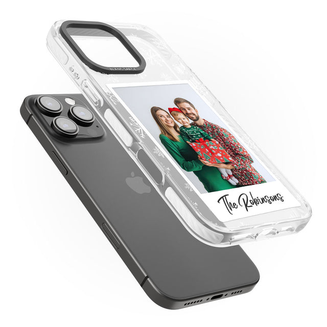 Personalised Snowflake Photo Impact Phone Case for iPhone 16 Pro, iPhone 16 Pro Max