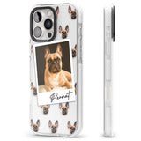 iPhone 16 Pro Max Personalised French Bulldog, Tan - Dog Photo Black Impact Phone Case