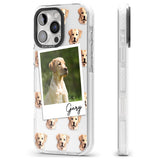 iPhone 16 Pro Max Personalised Labrador, Tan - Dog Photo Black Impact Phone Case