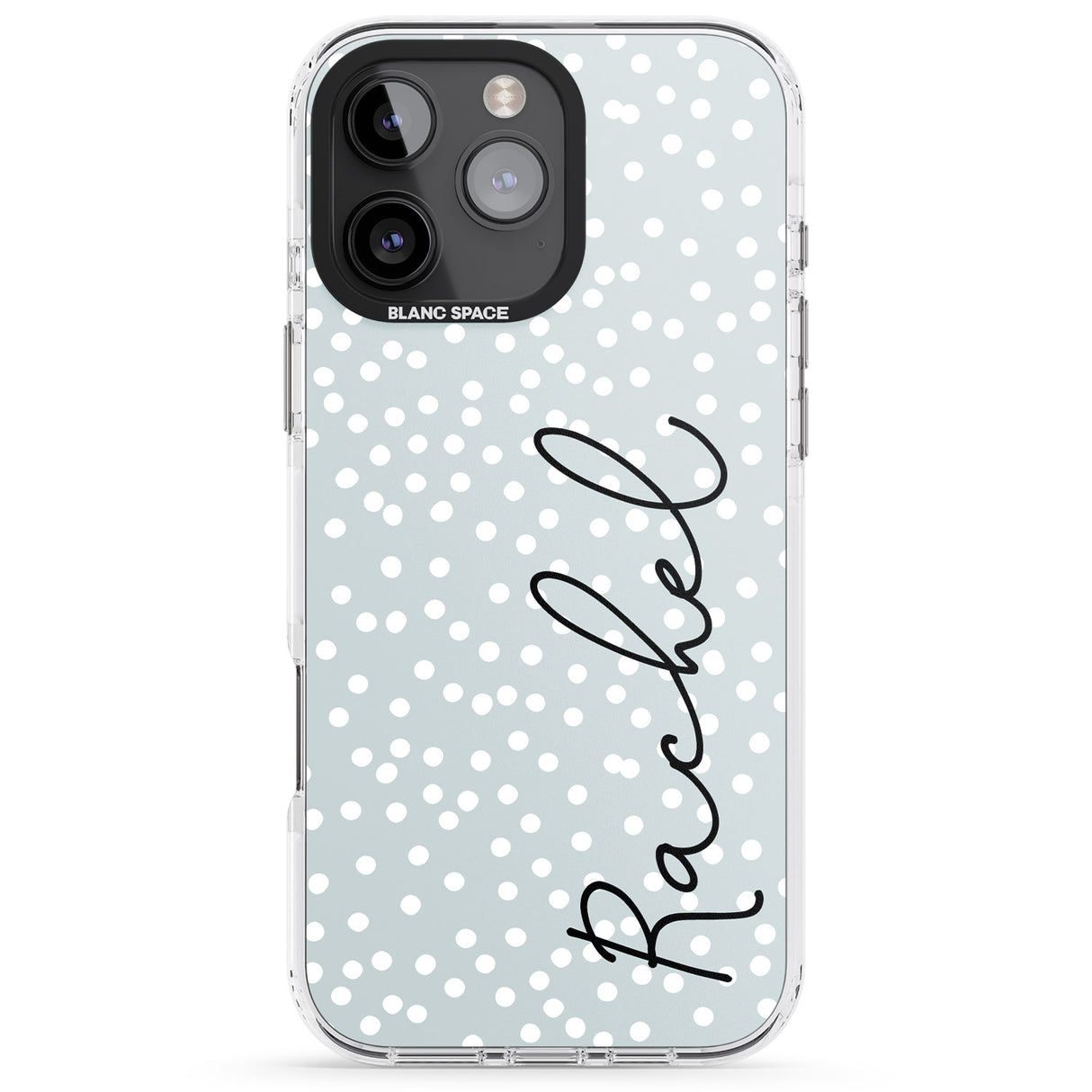 Personalised Vertical Cursive & Dots