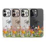 Personalised Summer Wildflowers Impact Phone Case for iPhone 16 Pro, iPhone 16 Pro Max