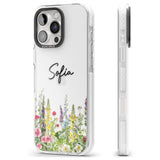 Personalised Garden Wildfowers Impact Phone Case for iPhone 16 Pro, iPhone 16 Pro Max