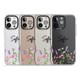 Personalised Lavender Wildflowers Impact Phone Case for iPhone 16 Pro, iPhone 16 Pro Max