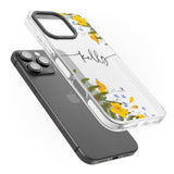 iPhone 16 Pro Max Personalised Ferns & Wildflowers Black Impact Phone Case