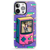 iPhone 16 Pro Max Personalised Retro Game Photo Case Black Impact Phone Case