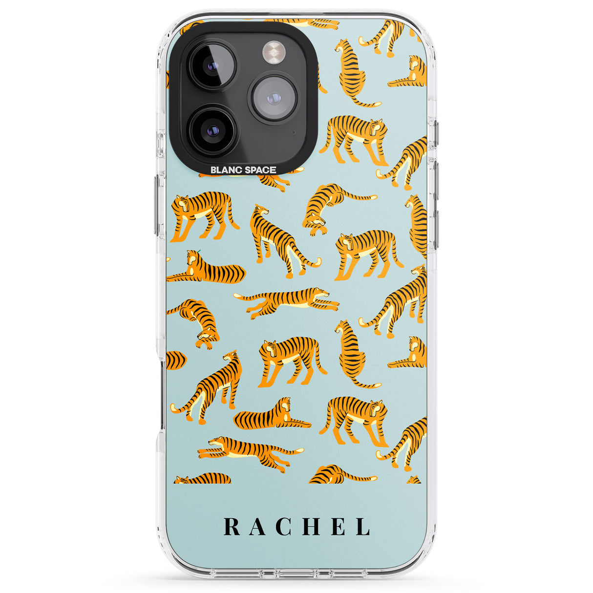 Personalised Tiger Pattern: Turquoise Blue