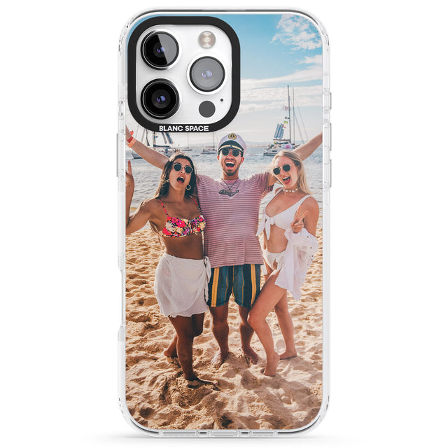 iPhone 16 Pro Max Personalised Photo Black Impact Phone Case