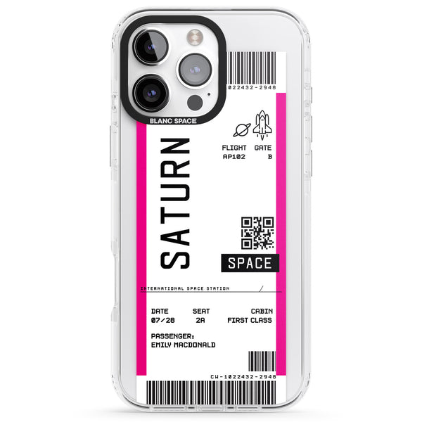 Personalised Saturn Travel Ticket