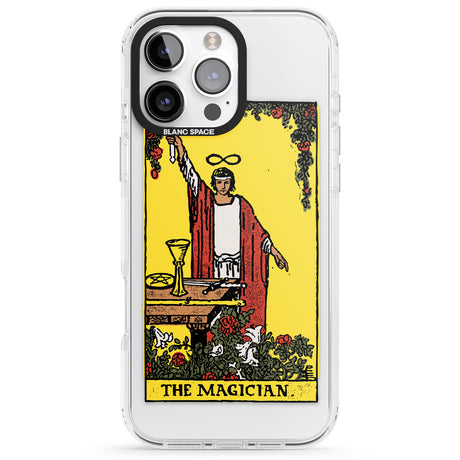 iPhone 16 Pro Max Personalised The Magician Tarot Card - Colour Black Impact Phone Case