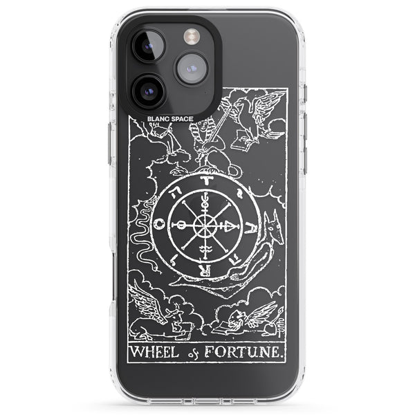 Personalised Wheel Of Fortune Tarot Card (White)