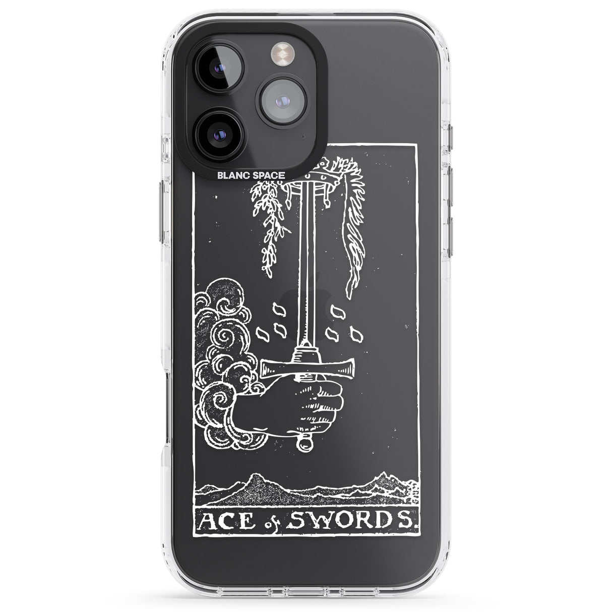 Personalised Ace of Swords Tarot Card - White Transparent