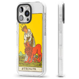 iPhone 16 Pro Max Personalised Strength Tarot Card - Colour Black Impact Phone Case